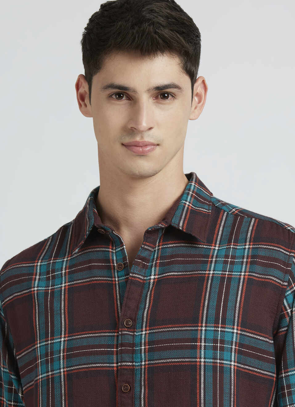 Brown Check Full Sleeve Shirt, , large image number 4