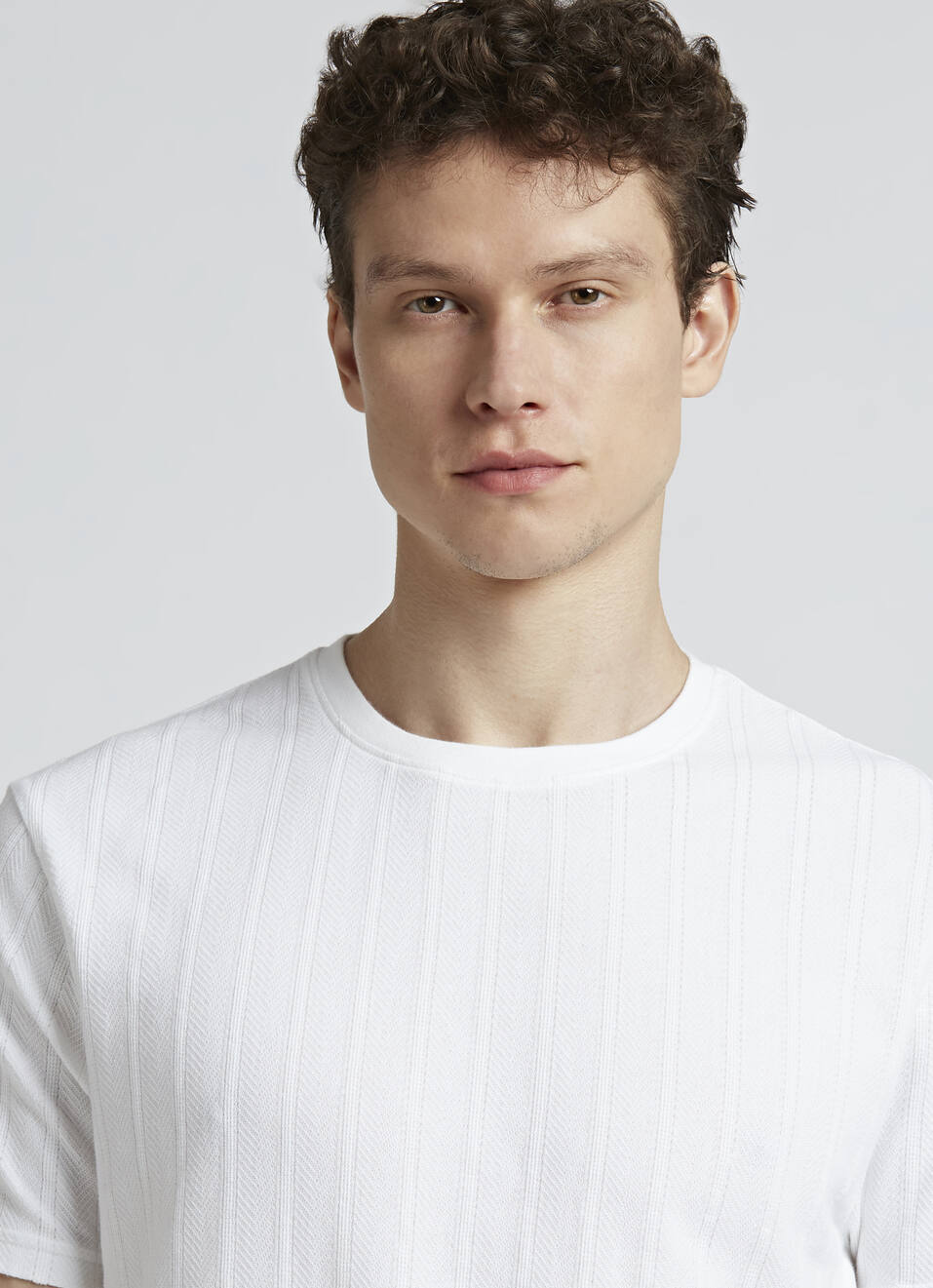 Off White Stripes Short Sleeve T-shirt, , large image number 4