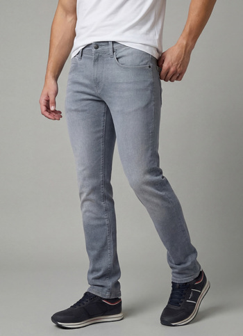 Men Grey Mid Rise Slim Powerflex Extra Stretchable Jeans