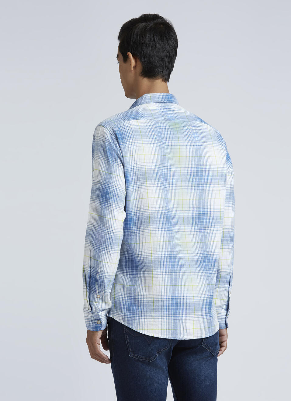 Blue Checks Full Sleeve Shirt, , large image number 2
