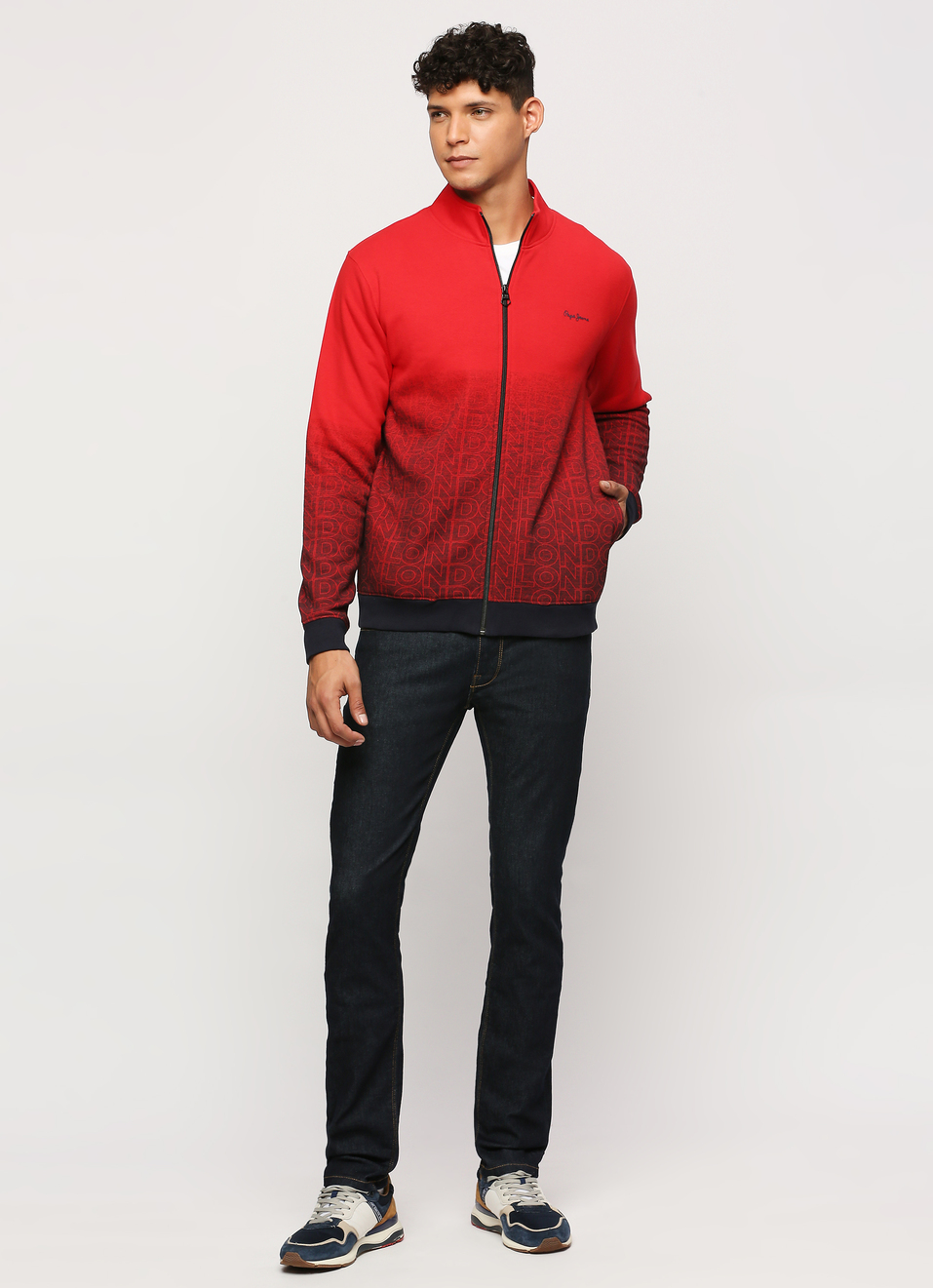 Red Typographic Print Full Sleeve Sweatshirt, , large image number 6