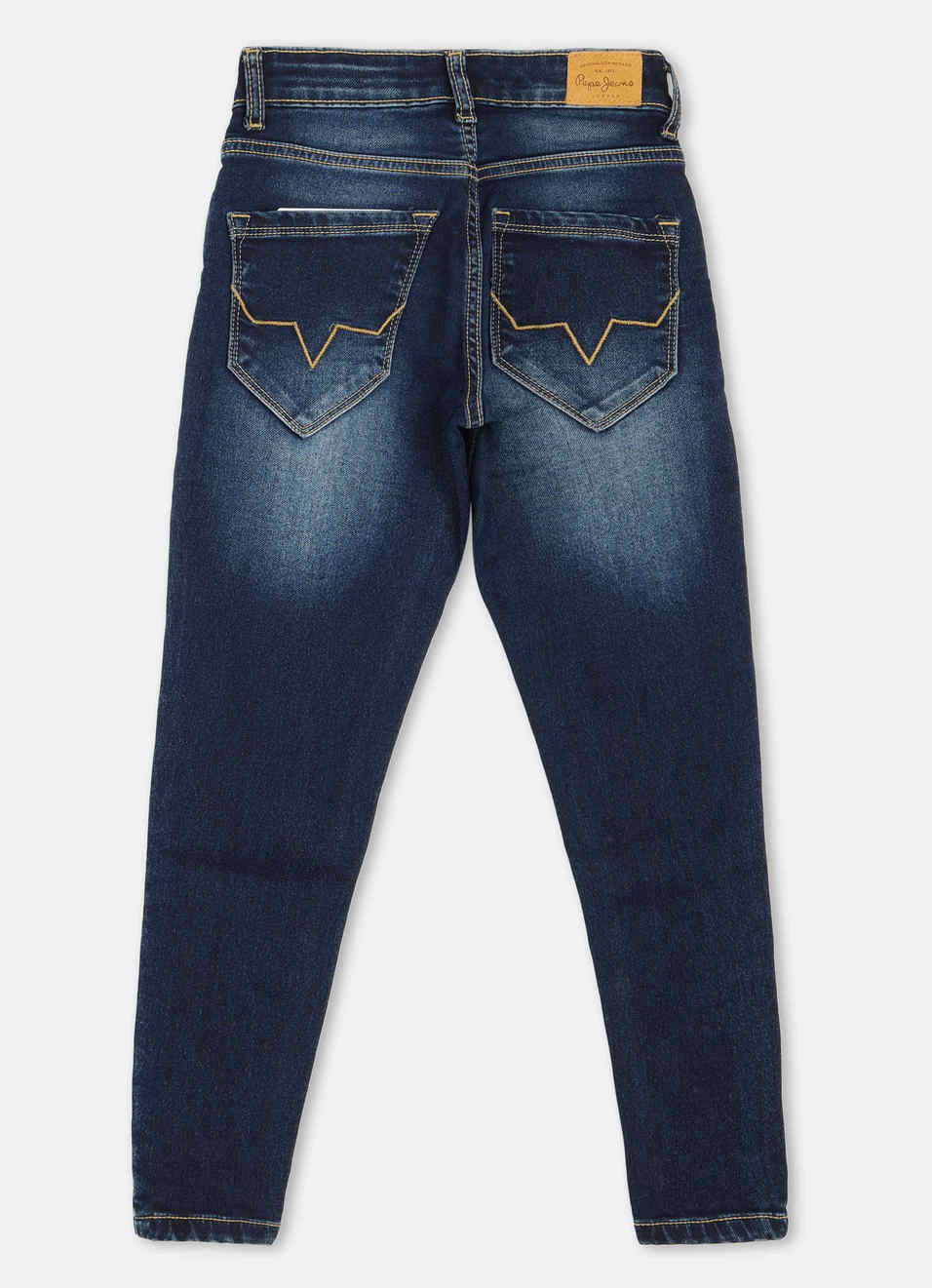 Cashed Slim Fit Mid Waist Straight Leg Jeans, , large image number 1