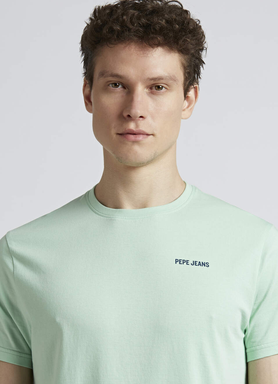 Light Green Back Print Short Sleeve T-shirt, , large image number 4