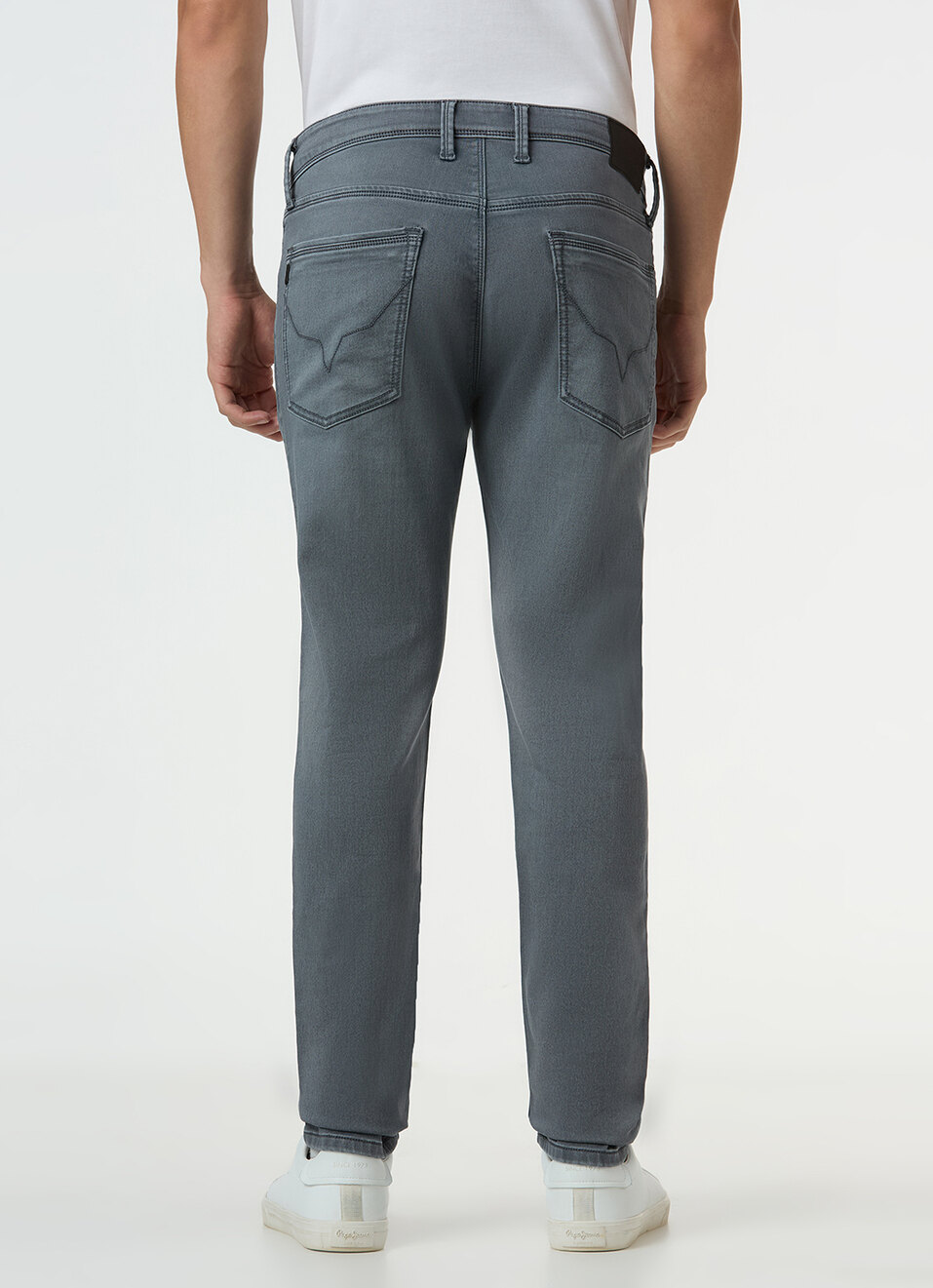 Men Grey Mid Rise Slim Fit Gymindigo Jeans, , large image number 3