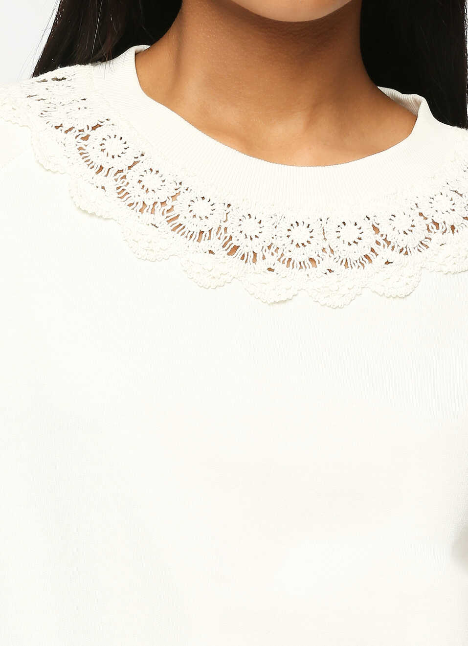 White Full Sleeve Sweatshirt, , large image number 4