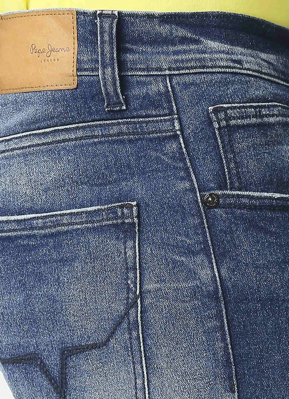 Vapour Blue Mid Rise Slim Fit Jeans, , large image number 4