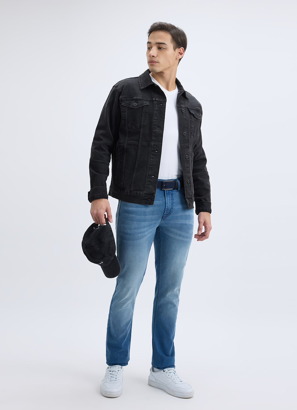 Men Blue Slim Fit Mid Rise Jeans , , large image number 1