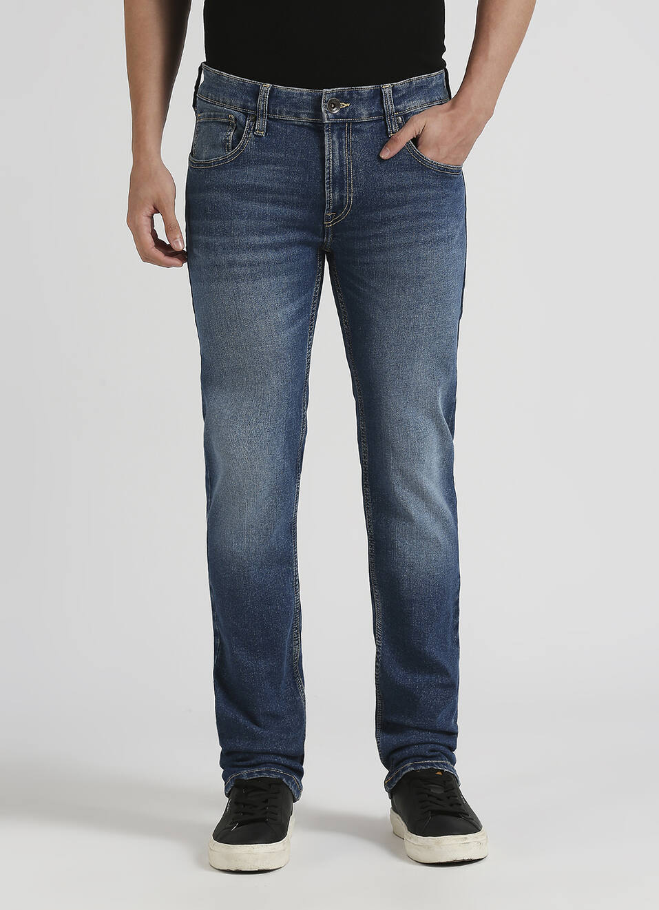 Vapour Mid Rise Mid Rise Slim Fit Jeans, , large image number 2
