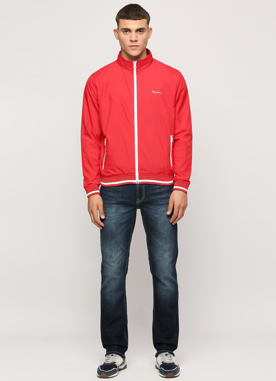 RED LIGHTWEIGHT FULL SLEEVE JACKET, , large image number 5