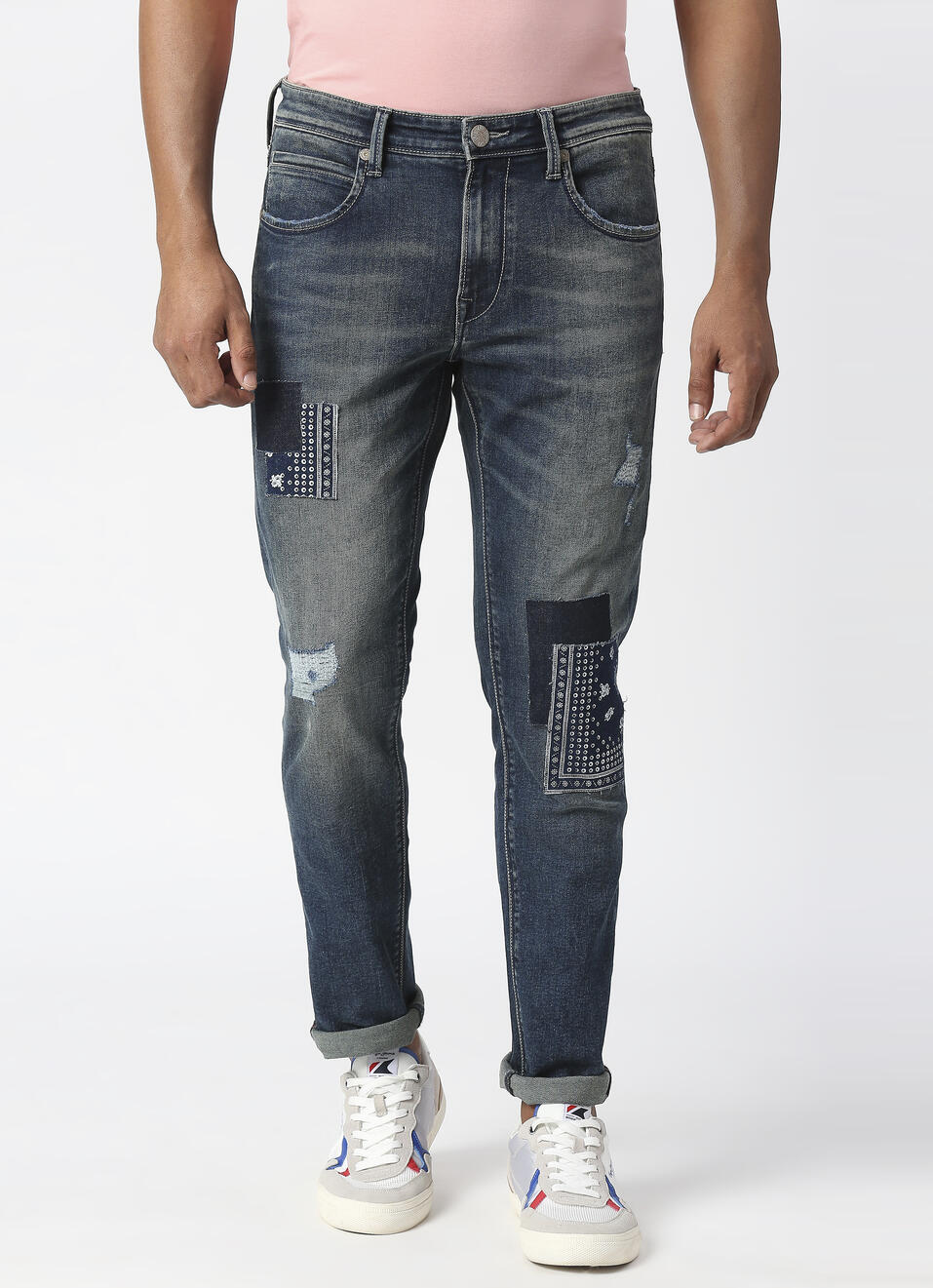 Vapour Slim Fit Mid Waist Jeans, , large image number 1
