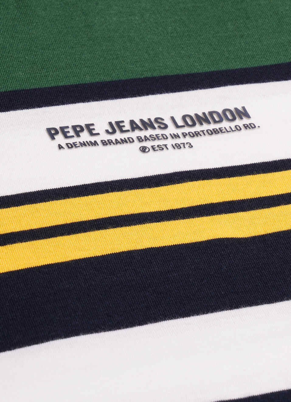 Boys Green Striped Short Sleeve T-shirt, , large image number 3