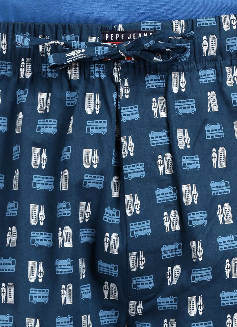 Blue Printed Pyjamas, , large image number 4
