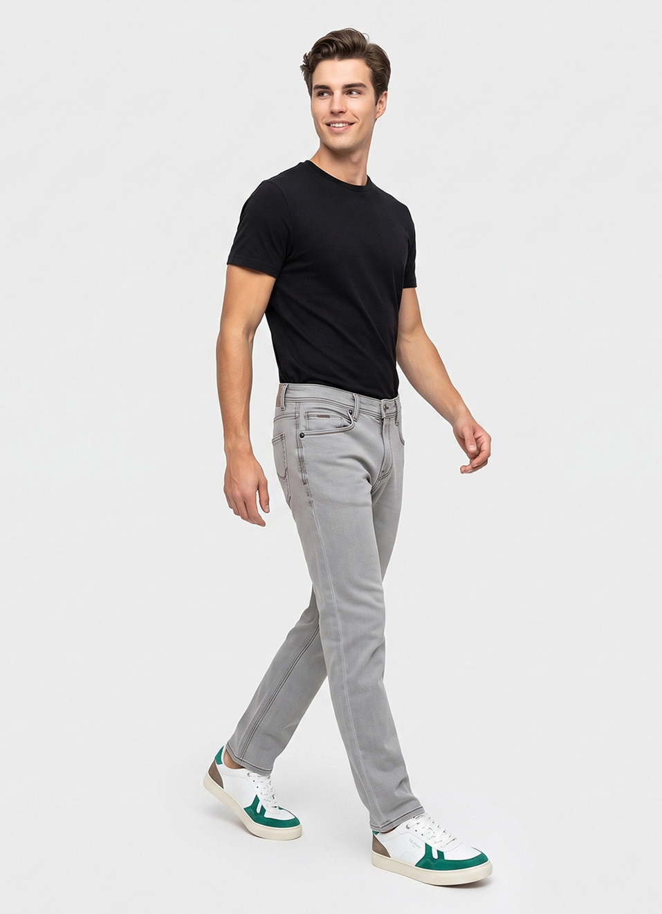 Men Blue Slim Fit Mid Rise Stretchable Jeans, , large image number 7
