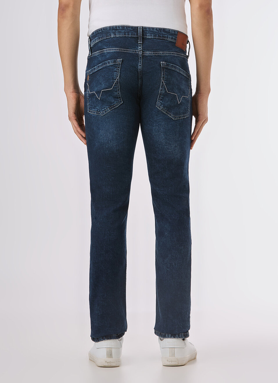 Men Blue Mid Rise Slim Fit Stretchable Jeans, , large image number 3