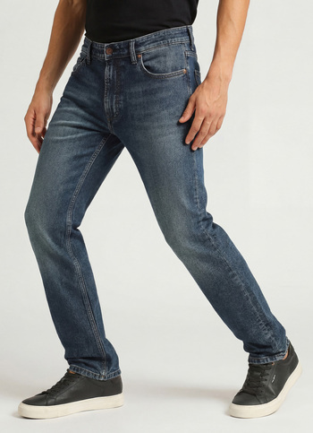 Cash Mid Rise Straight Fit Tinted Jeans