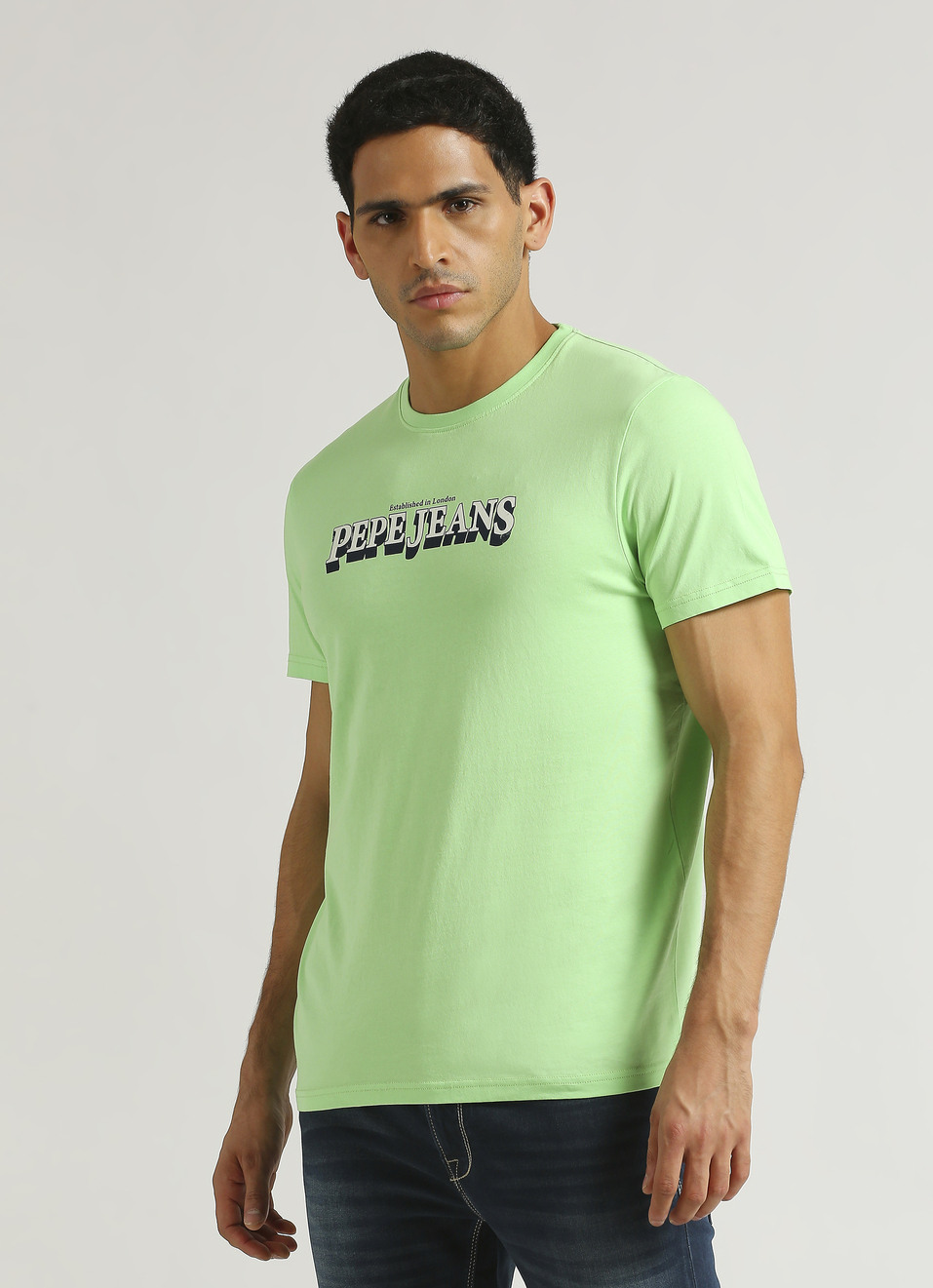 Green Graphic Printed Short Sleeve T-shirt, , large image number 2