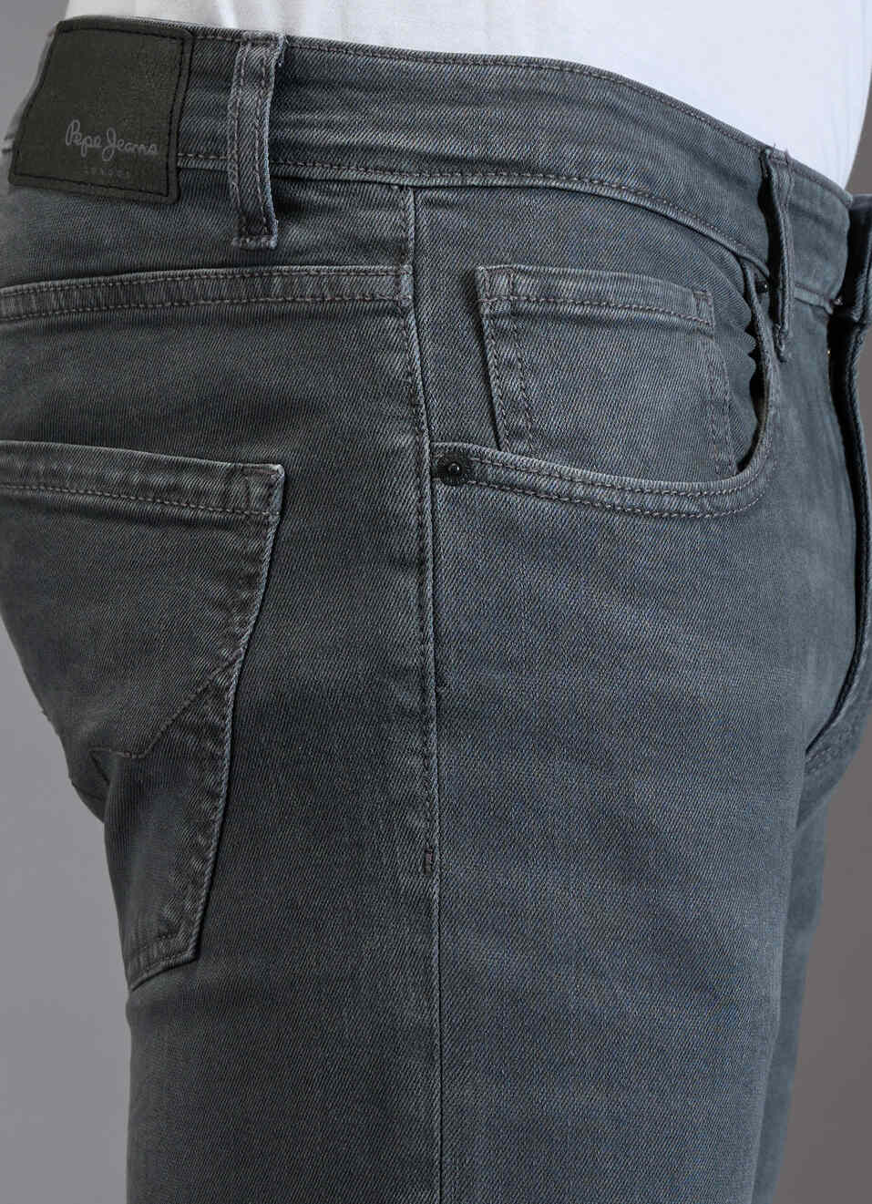 Men Grey Slim Fit Mid Rise Stretchable Jeans, , large image number 4