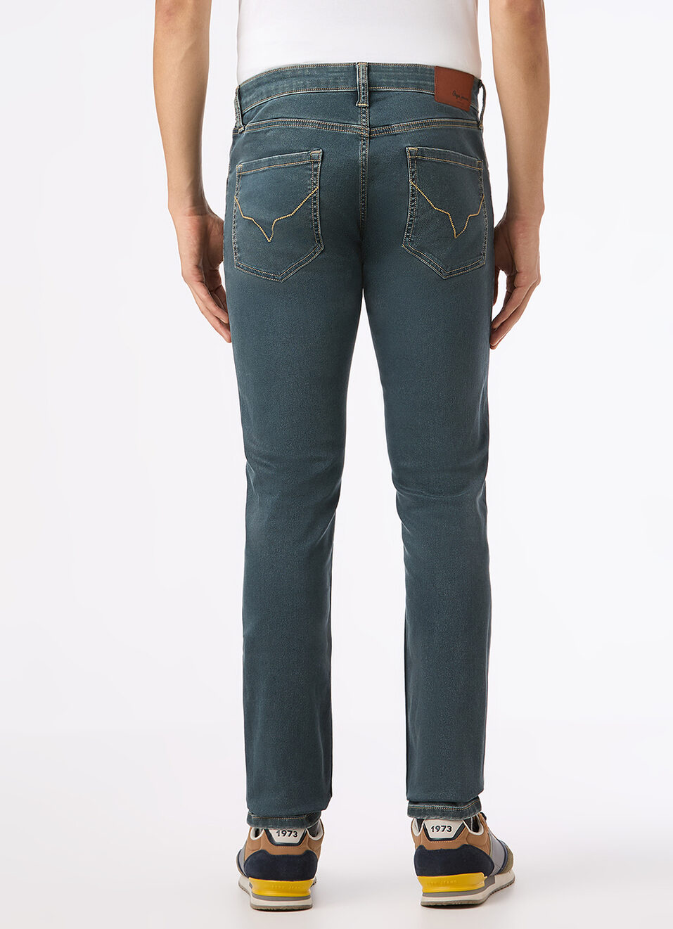 Men Blue Low Rise Slim Fit Stretchable Jeans, , large image number 3