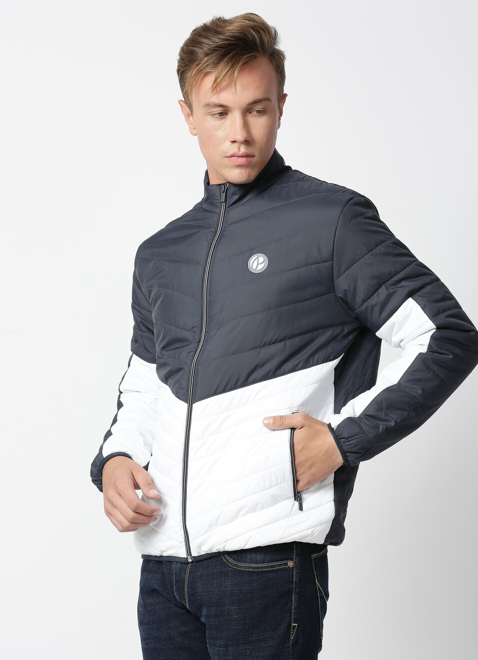 Castle Colour Block Puffer Jacket, , large image number 3