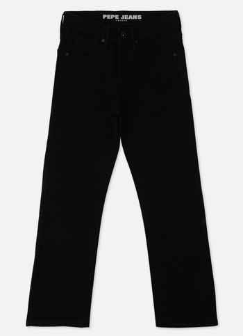 Boys Bootcut Black Mid Waist Bootcut Leg Jeans