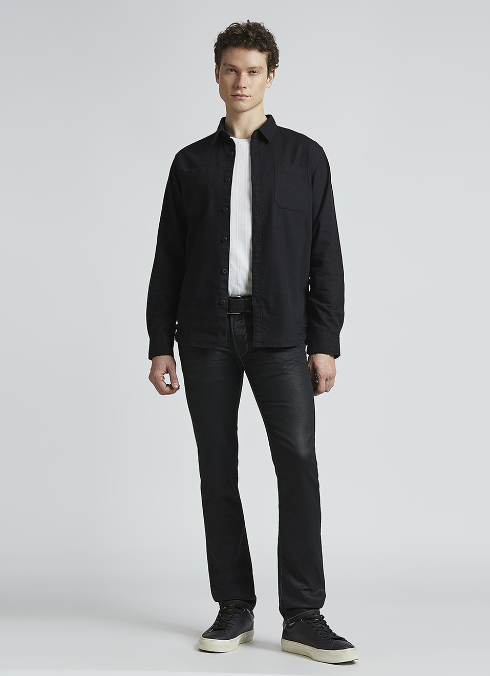 Vapour Black Mid Rise Jeans, , large image number 6