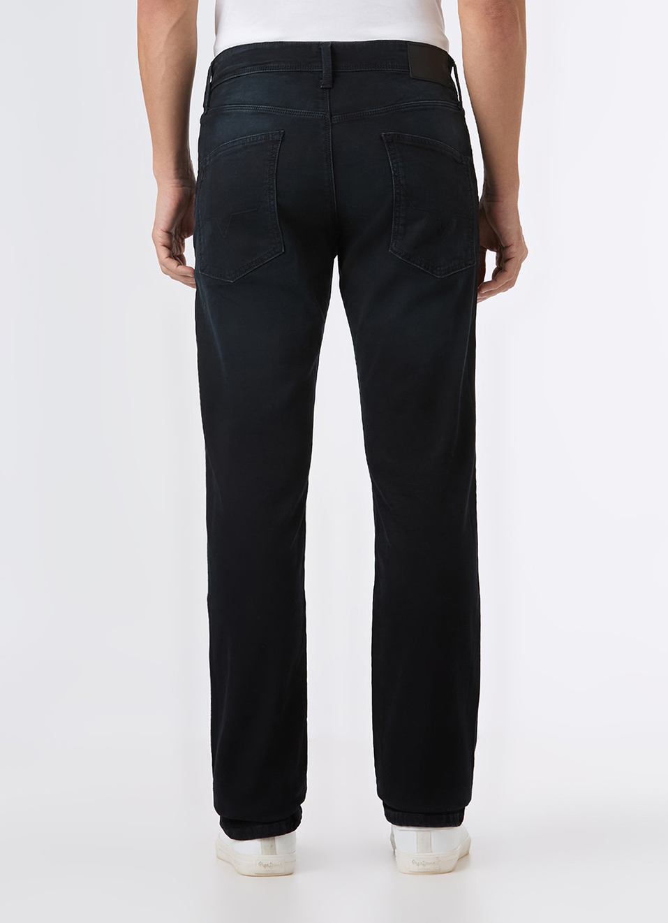 Men Black Mid Rise Straight Fit Jeans, , large image number 3