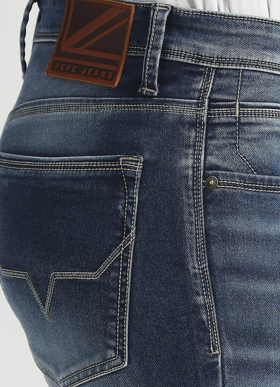 Chinox Blue Mid Rise Skinny Gymindigo Jeans, , large image number 4