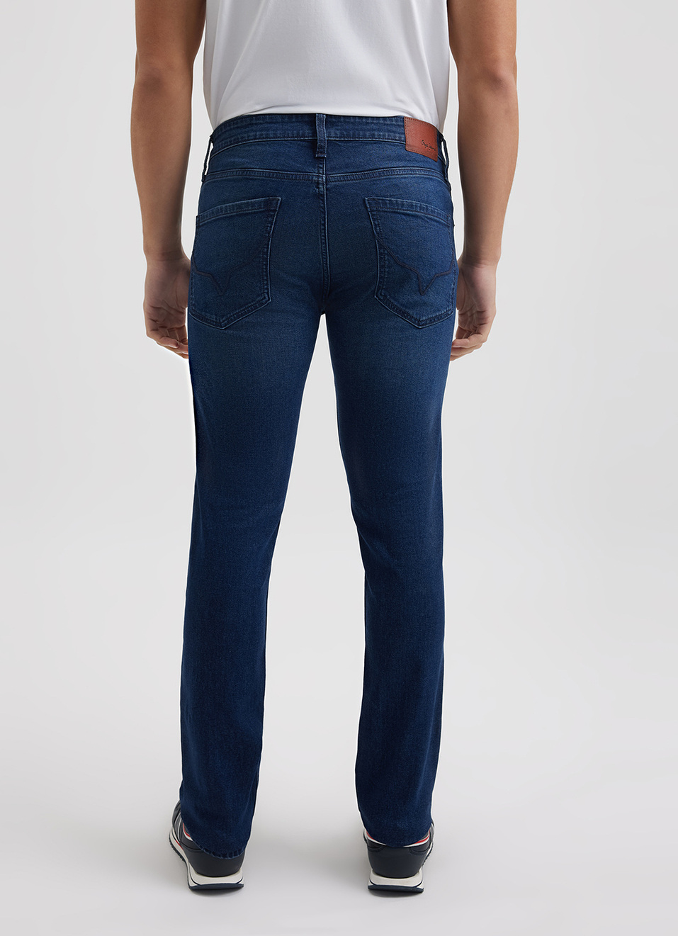 Men Blue Slim Fit Mid Rise Jeans , , large image number 3