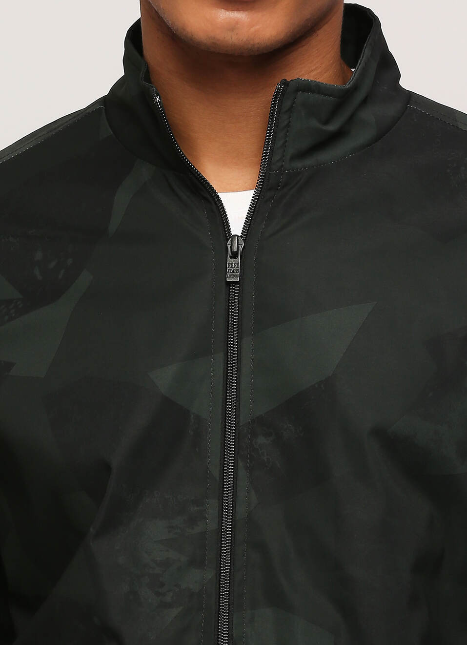 Green All Over Printed Lightweight Jackpot Fit Jacket, , large image number 4