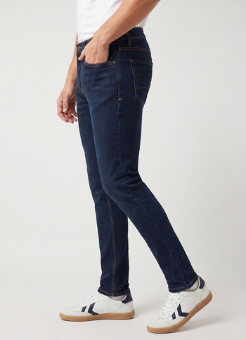 Men Blue Skinny Fit Mid Rise Stretchable Jeans