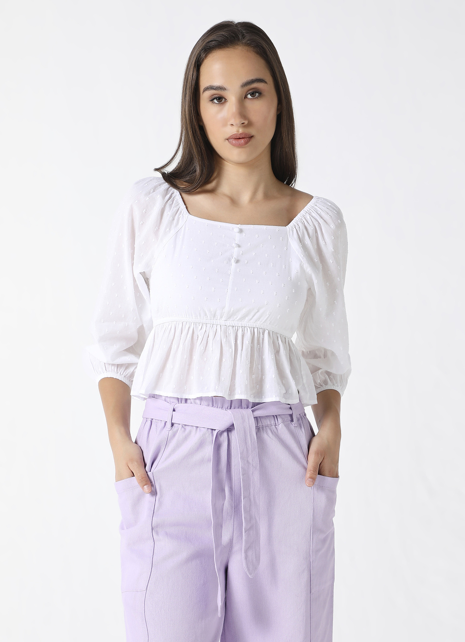 Cool Peplum Top, , large image number 1