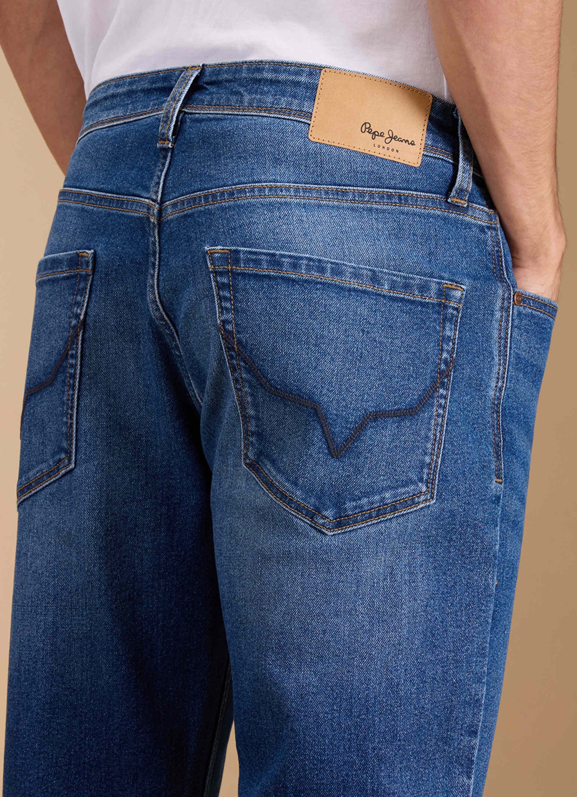 Men Blue Mid Rise Straight Fit Jeans, , large image number 9