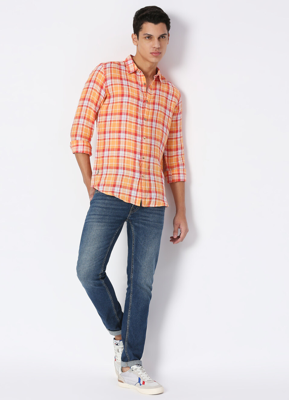 DIMMATI LS PURE LINEN CHECK, , large image number 6