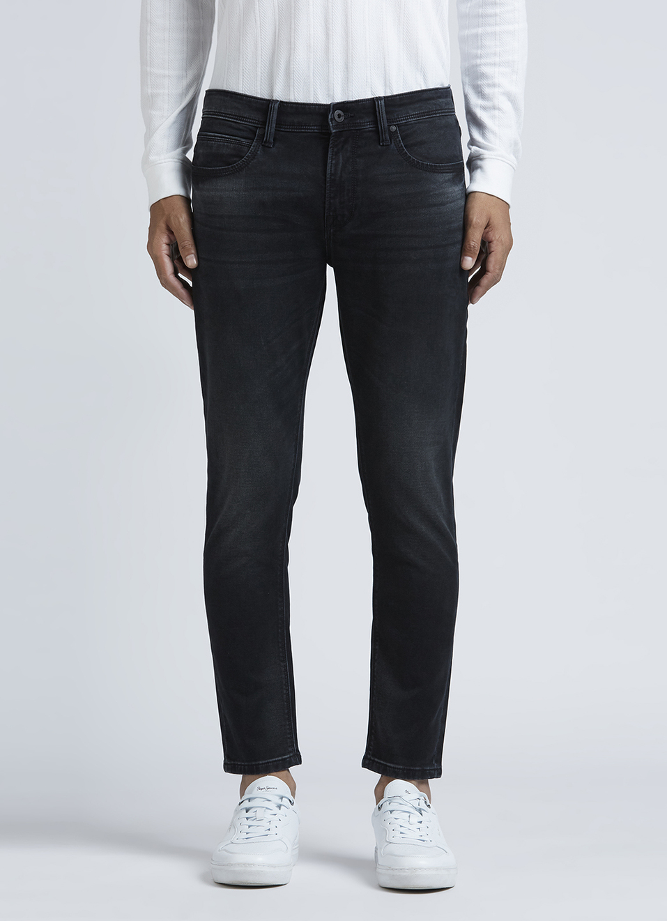 Oliver Black Mid Waist Gymindigo Ankle Jeans, , large image number 2