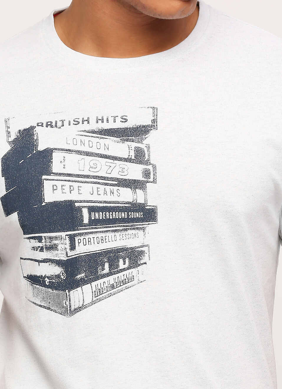 White Graphic Printed Short Sleeve Tee, , large image number 4