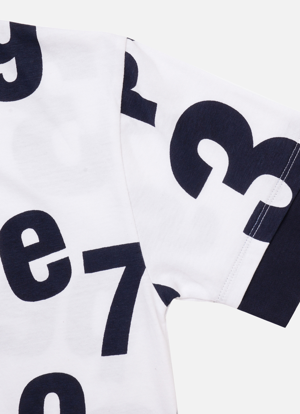 Boys Navy Letter Print Short Sleeve T-shirt, , large image number 3