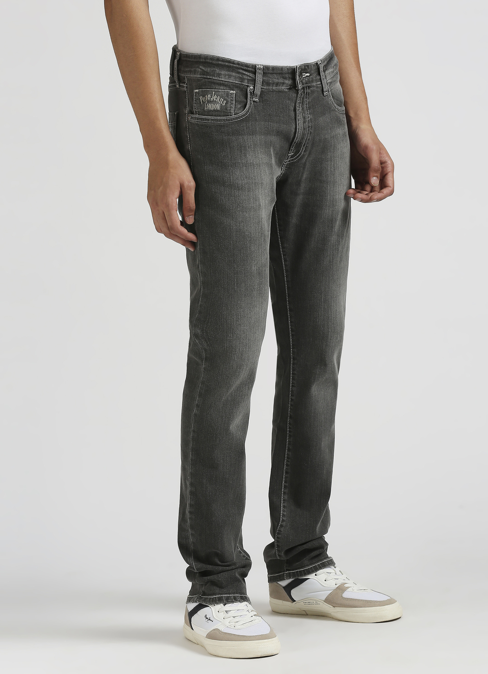Vapour Dark Blue Mid Rise Slim Fit Jeans, , large image number 2