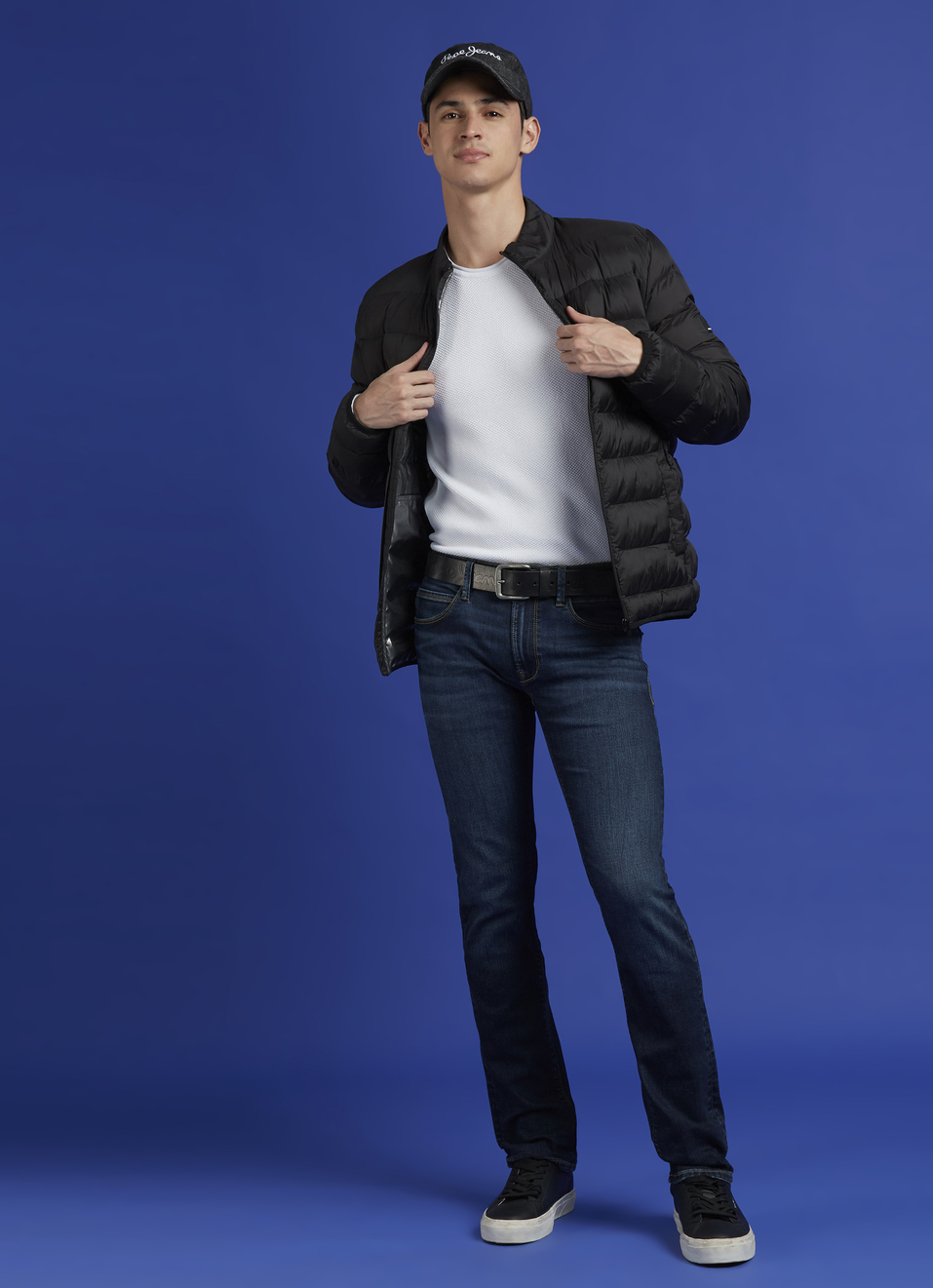 Black High Neck Full Sleeve Puffer Jacket, , large image number 5