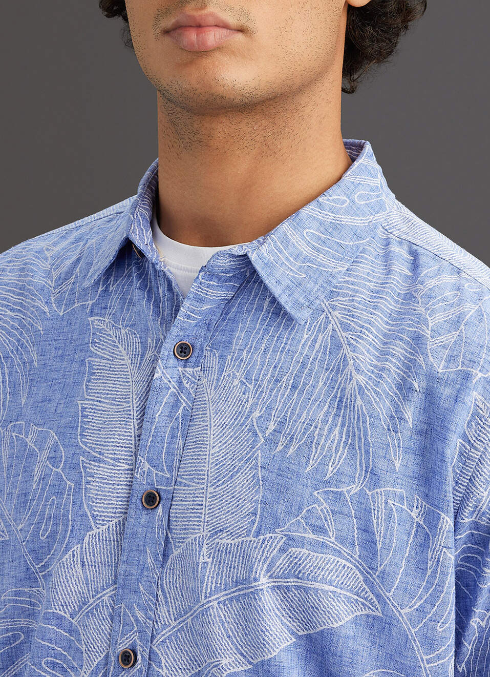 Men Grey Printed Shirt, , large image number 1