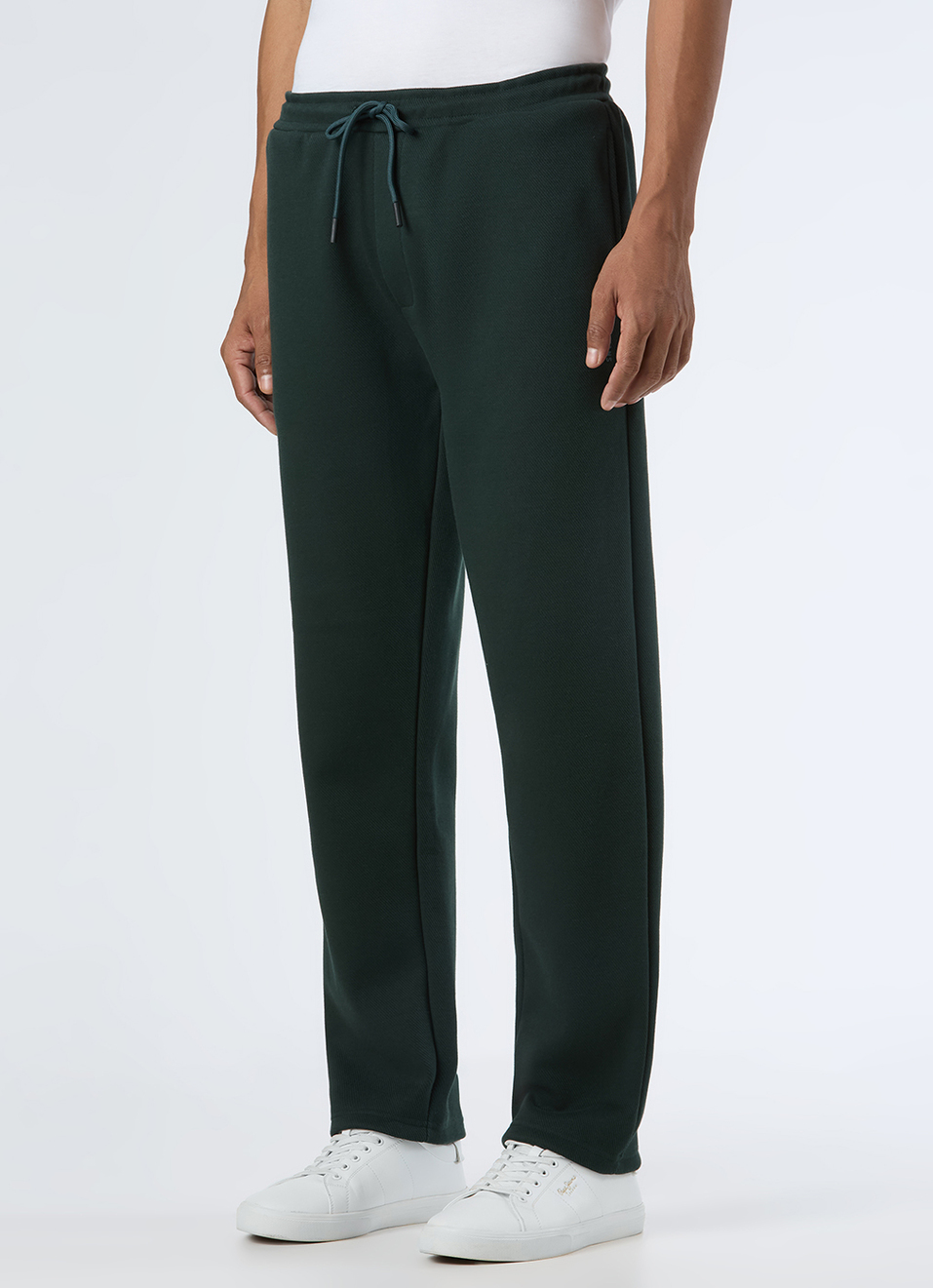 Men Green Mid Rise Straight Fit Sweatpant, , large image number 0