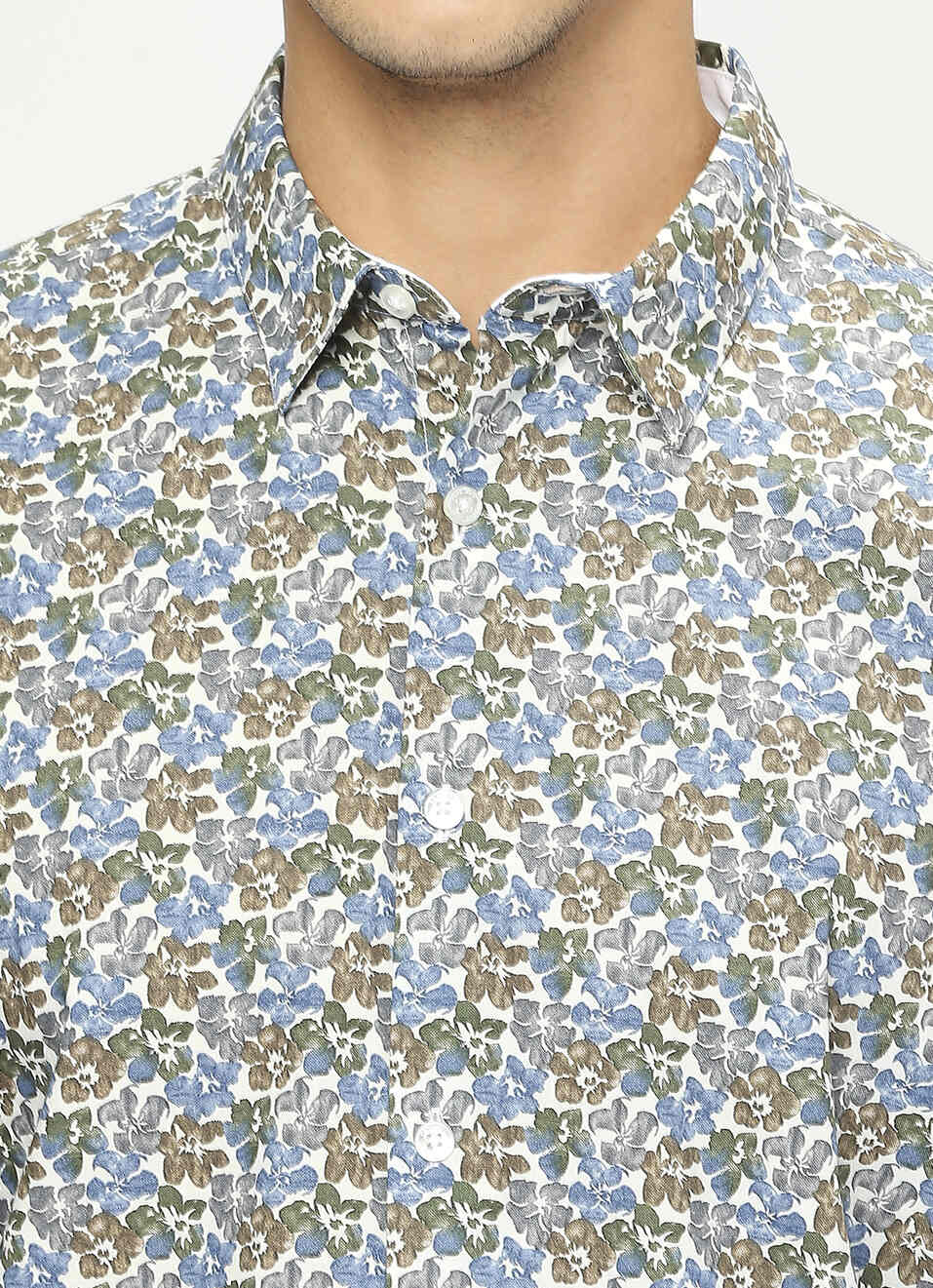 Brown Printed Full Sleeve Shirt, , large image number 4