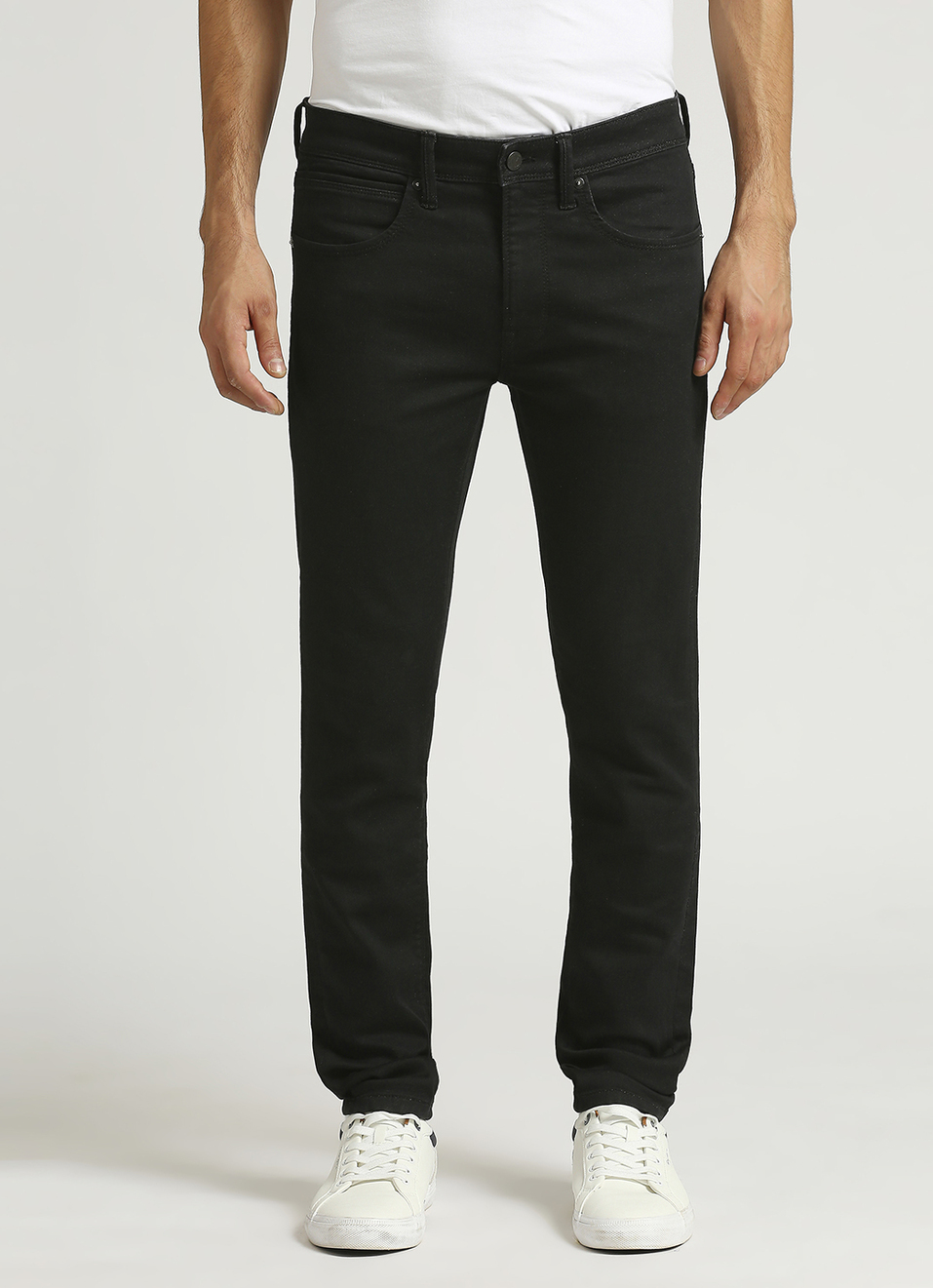 Chinox Black Mid Rise Skinny Fit Gymindigo Jeans, , large image number 2