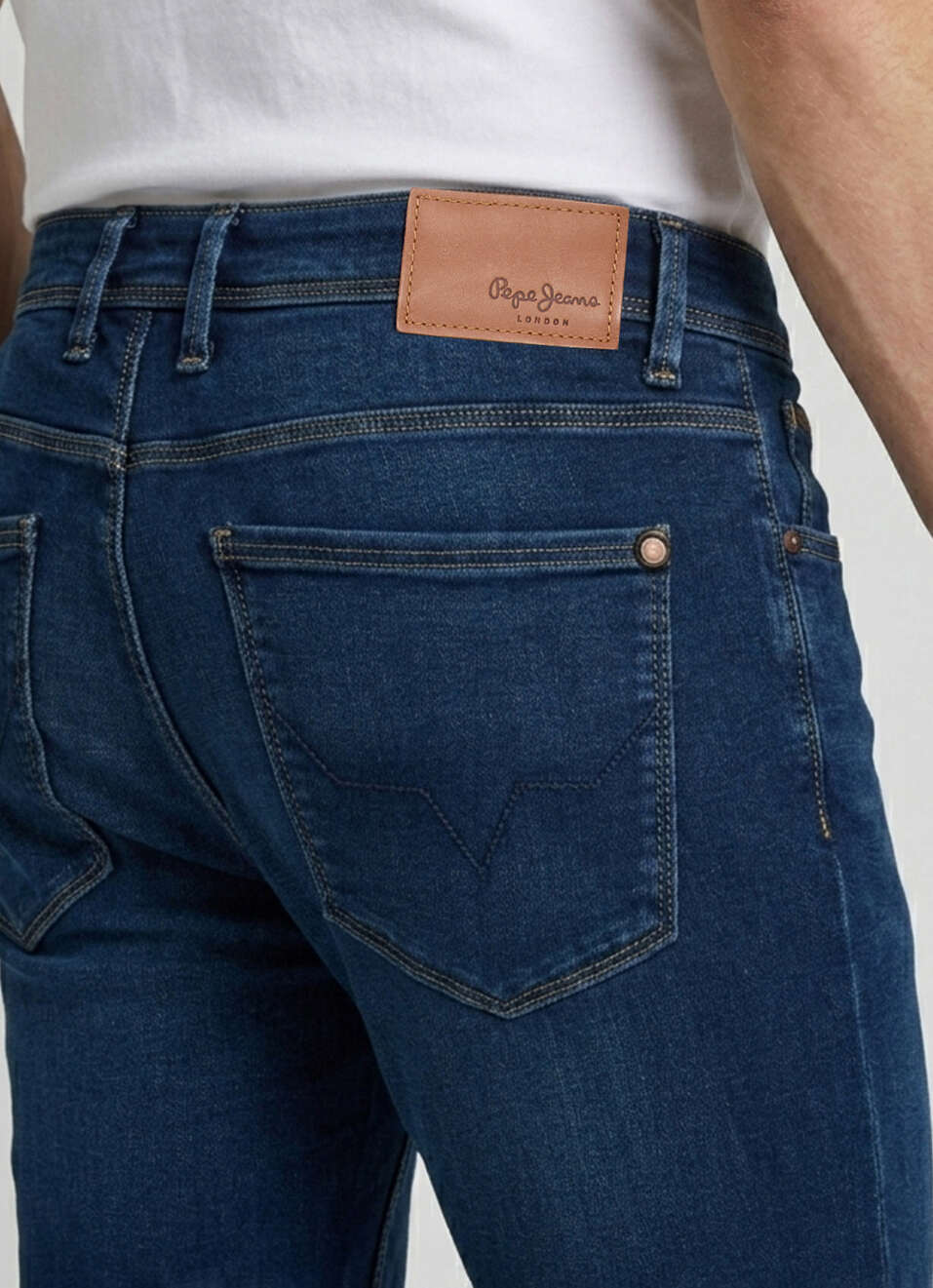 Men Blue Slim Fit Mid Rise Stretchable Jeans, , large image number 5