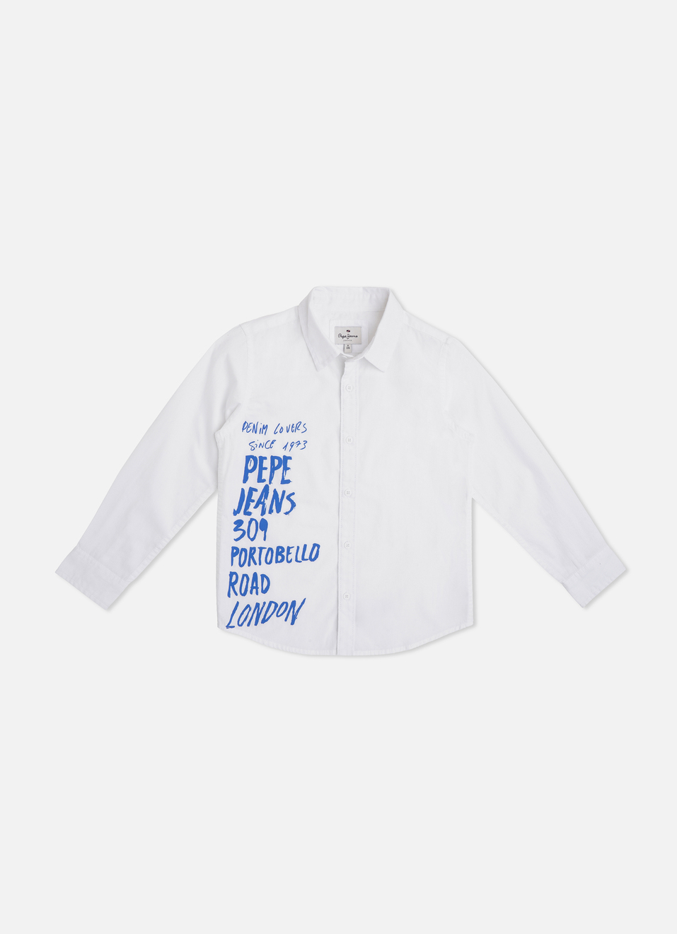 Engineered Fashion Print White Solid Shirt, , large image number 0