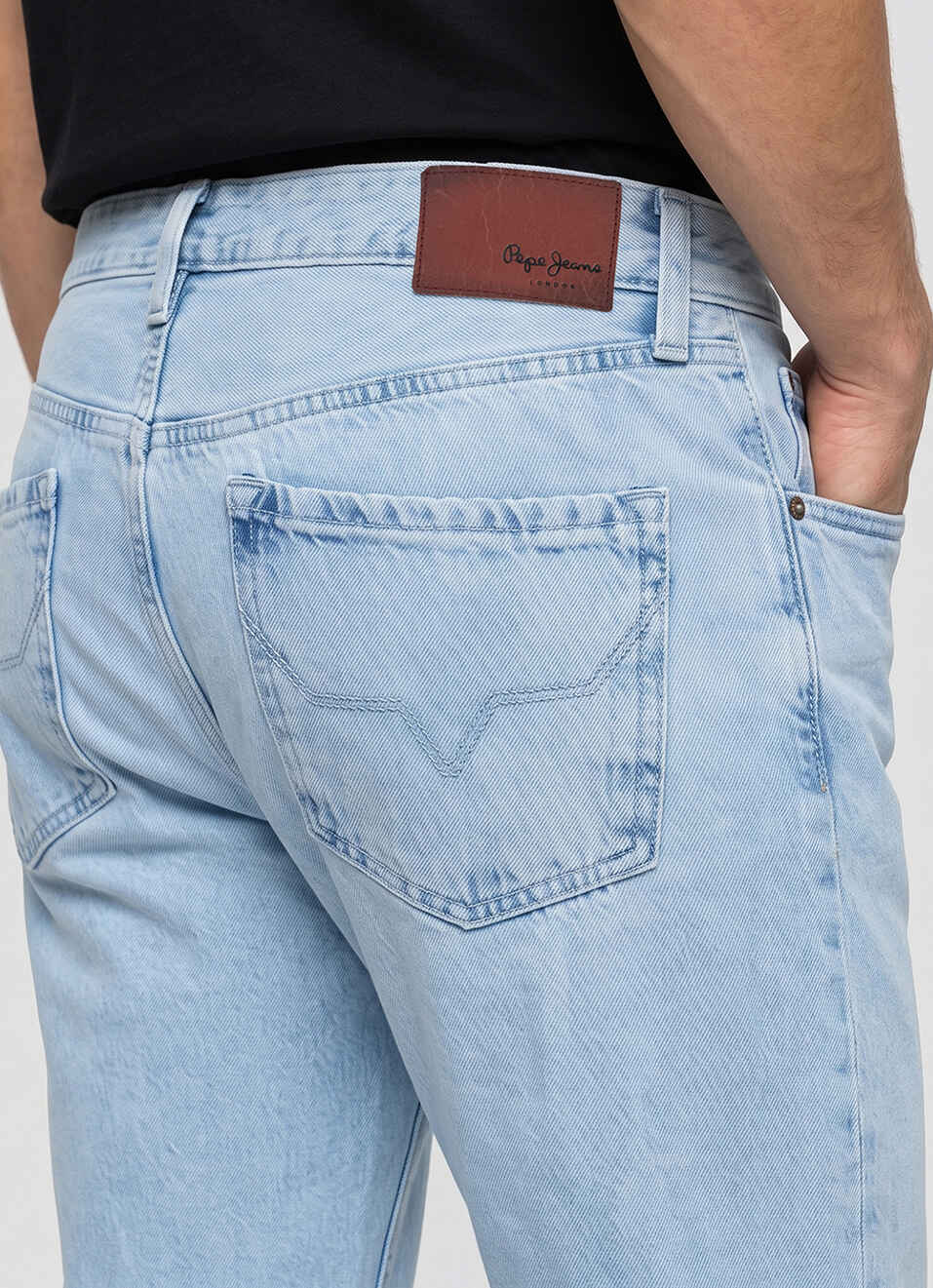 Men Blue Baggy Fit Stretchable Jeans, , large image number 5