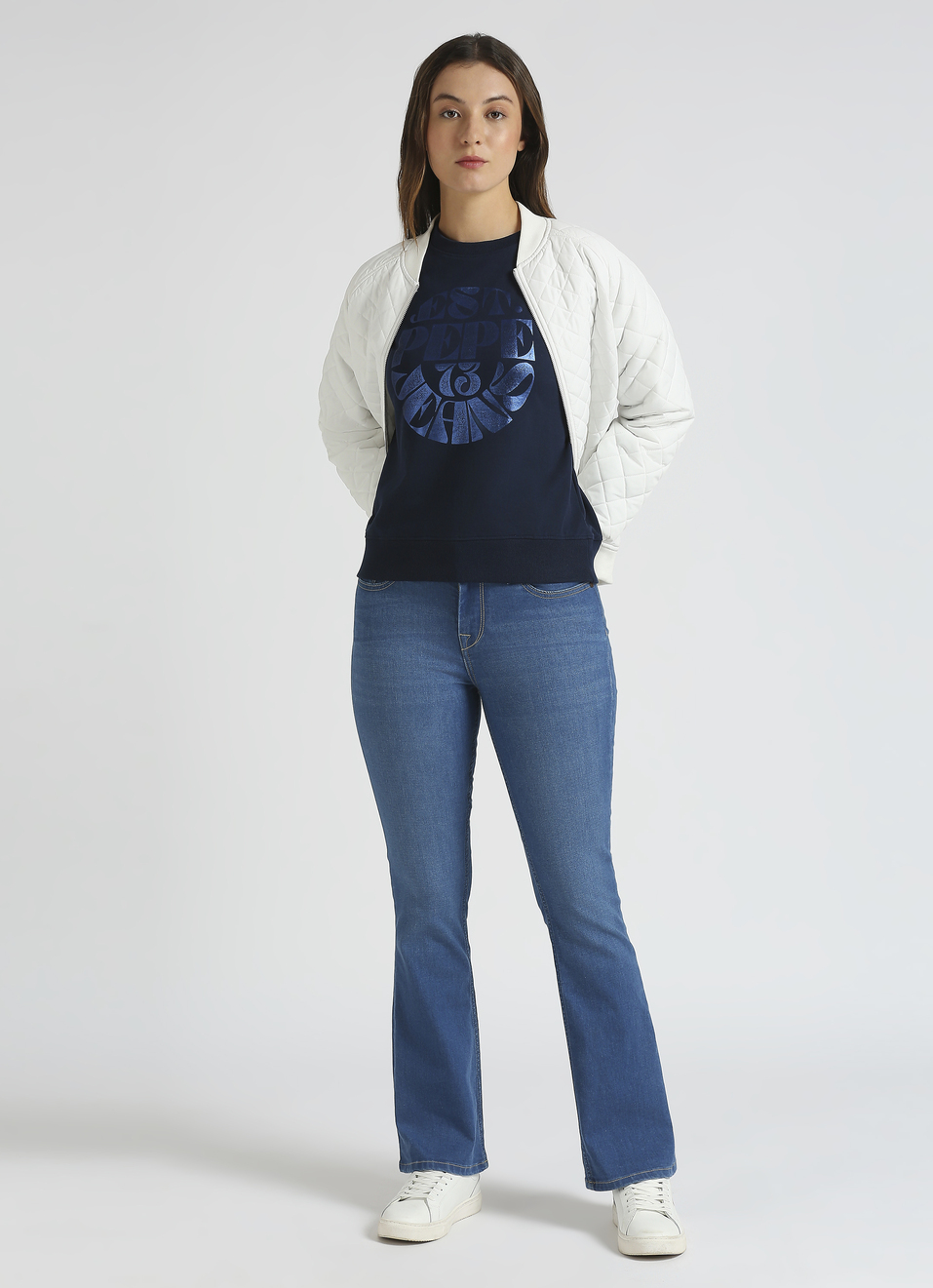 Navy Graphic Print Full Sleeve Sweatshirt, , large image number 5
