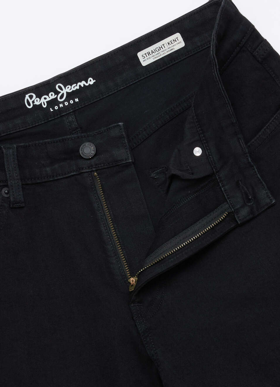 Men Black Relaxed Straight Fit Mid Rise Jeans, , large image number 6