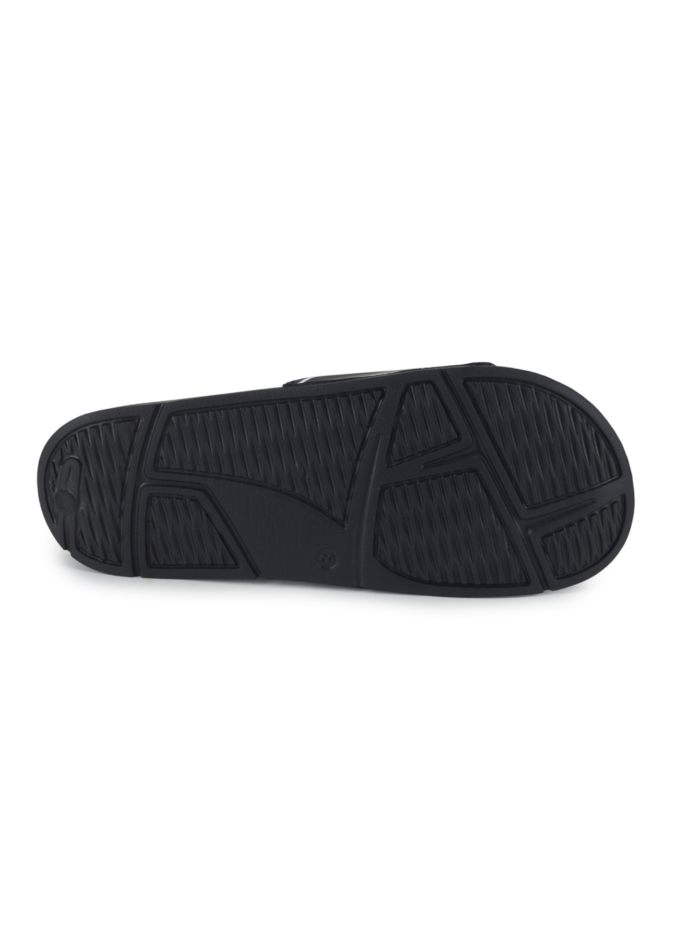 Men Black Logo Print Anti Skid Sliders, , large image number 6
