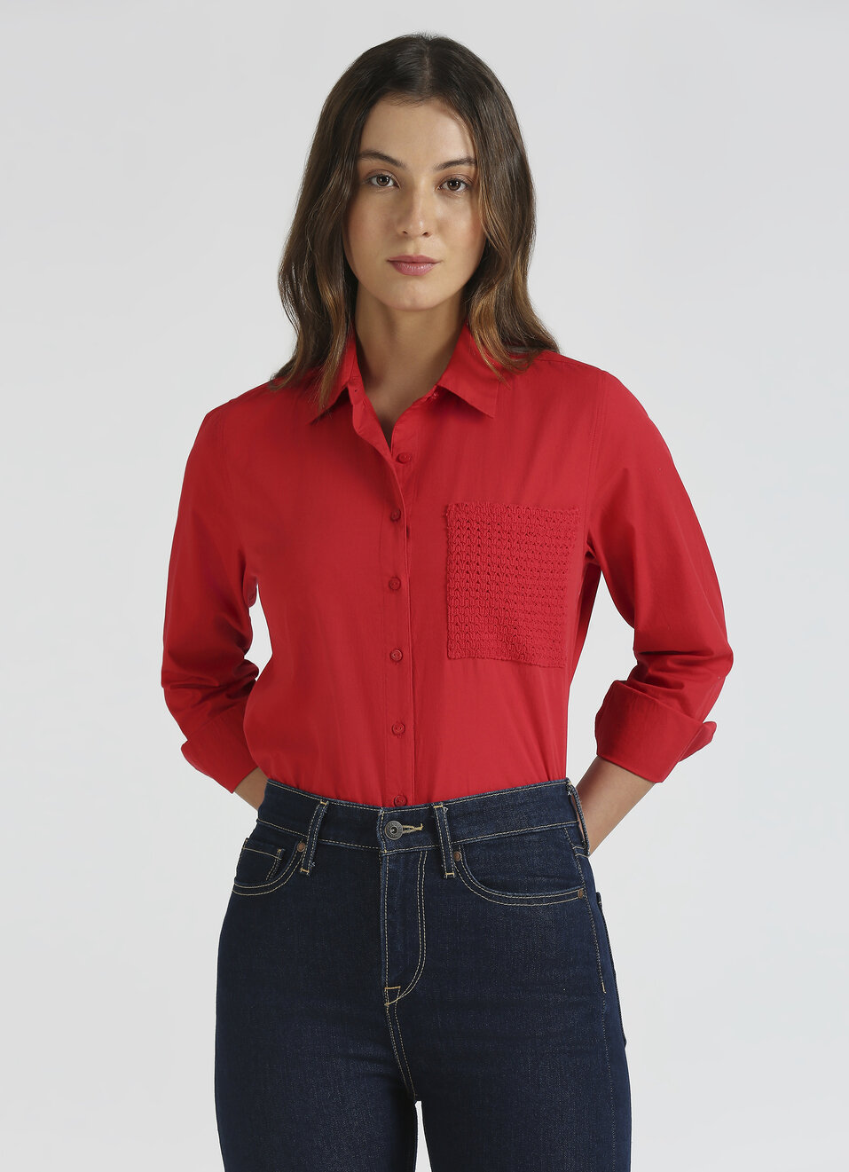 Red Full Sleeve Shirt, , large image number 0