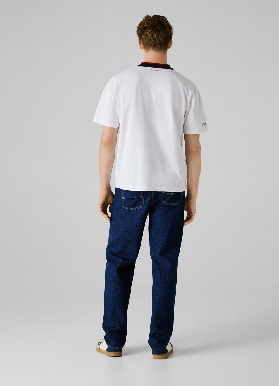Red Bull Racing X Pepe Jeans White Printed Logo Pique Polo, , large image number 3